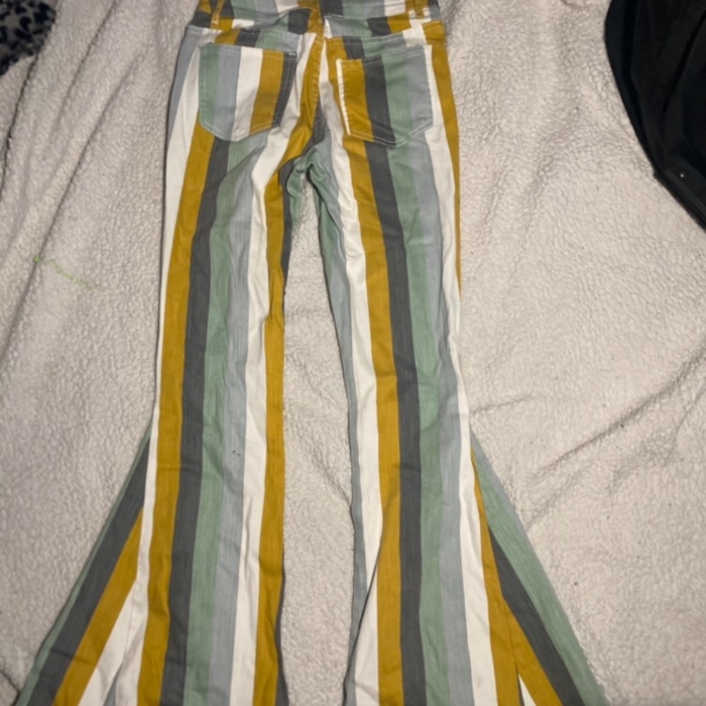 Super cute low rise flare pants from altered state never worn
